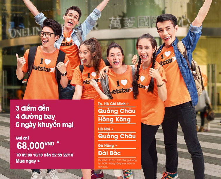 Vé jetstar đi Quảng Châu